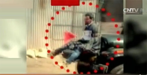 The Indian army tied a local to a military vehicle as a "human shield"